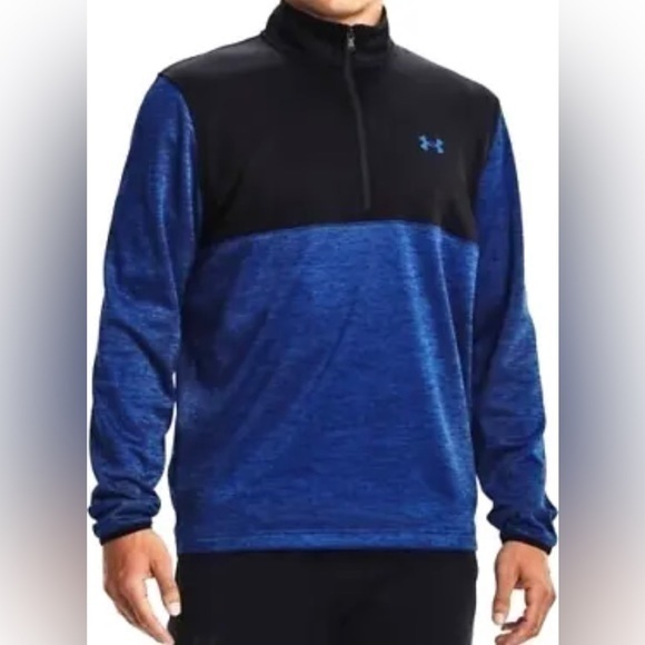 Under Armour Other - NEW Under Armour Men's Fleece Colorblock Zip Pullover Loose Fit Jacket Sz 2XLT